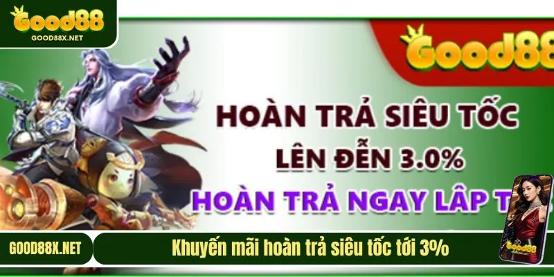 Khuyến mãi Good88 hoàn trả siêu khủng