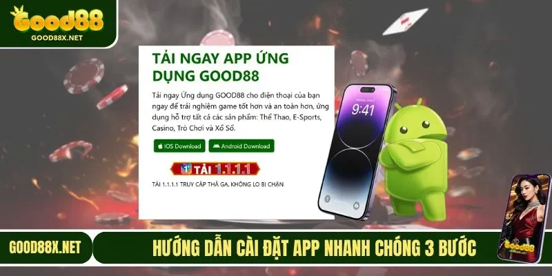 Hướng dẫn cài đặt app nhanh chóng 3 bước